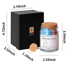 Bible Verses in a Jar,Christia虔诚祈祷罐心愿玻璃罐许愿瓶桌面