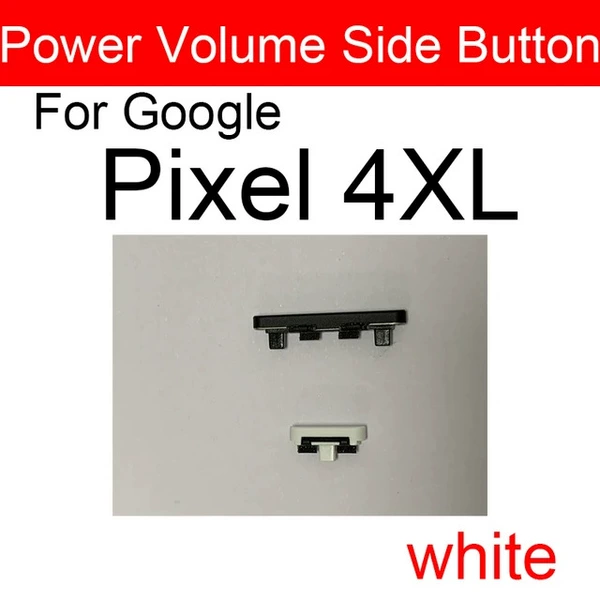 Pixel 4XL side keys set of white