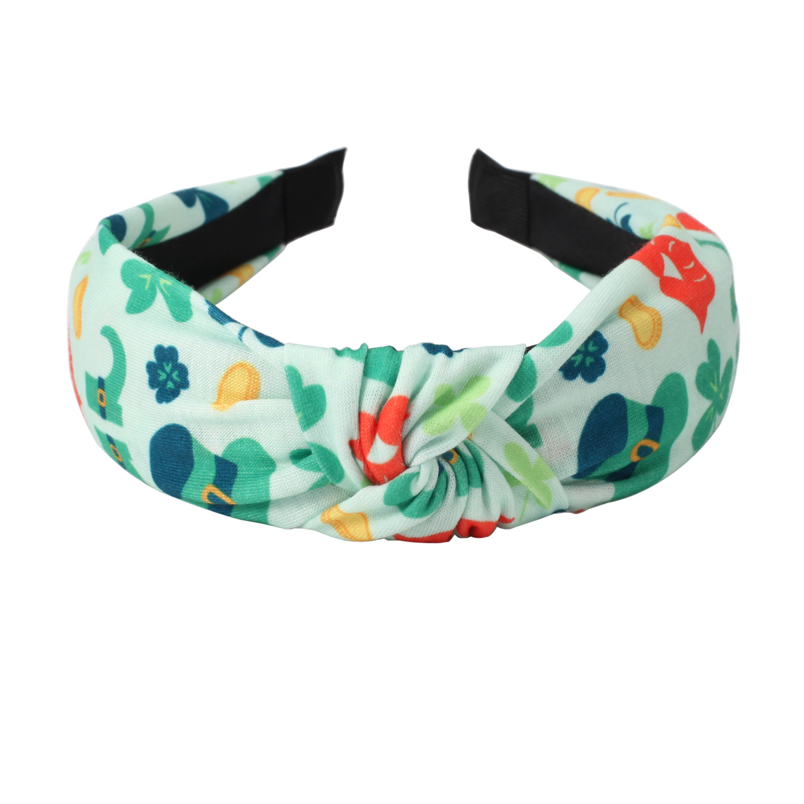 134g Weight Hair Band Hair Accessories Type 1 Piece Quantity Party, Festival Occasion St. Patrick Festival Shamrock Pattern All Seasons Season Women's Gender Classic Style Style Green Color Classic Style Women's Shamrock Cloth Hair Band 12