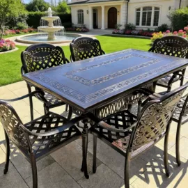 户外金属桌椅;户外实木桌椅;藤编桌椅