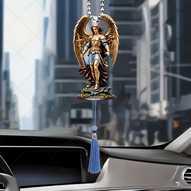 Nuevo acrílico plano transfronterizo ángel coche colgante decoración del hogar colgante