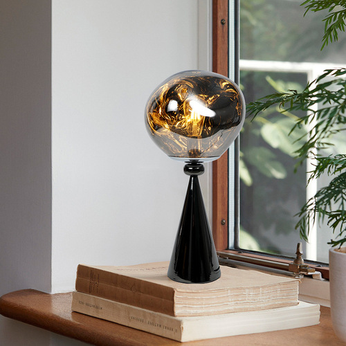 Volcanic lava table lamp Italian designer Nordic bedroom personality creative art hotel villa decoration table lamp