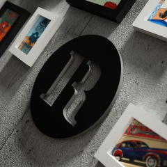 High Molecular 0021 Retro Bar LED Strip Photo Wall Creative Combination Frame Home Illuminating Decorative Painting