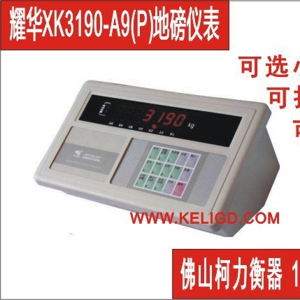 上海耀华地磅仪表XK3190-A9+,xkA9+称重广东柯力电子秤屏显高精度