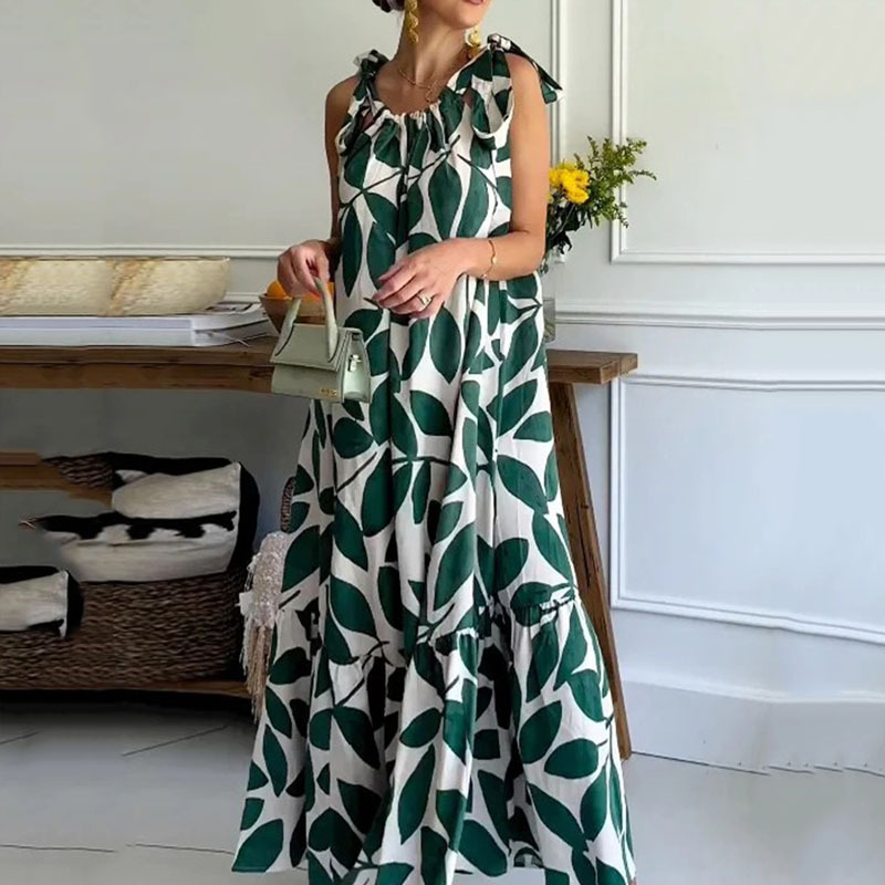 Sleeveless Printed Dress Image 4