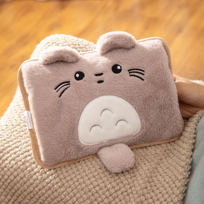 Totoro Hot Water Bag Rechargeable Explosion-proof Warm Water Bag Hand Warmer for Baby's Belly Plush Integrated Cartoon