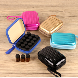 15 grid essential oil storage bag cosmetic bag 2ml bottled portable essential oil bag Dortner Merlot