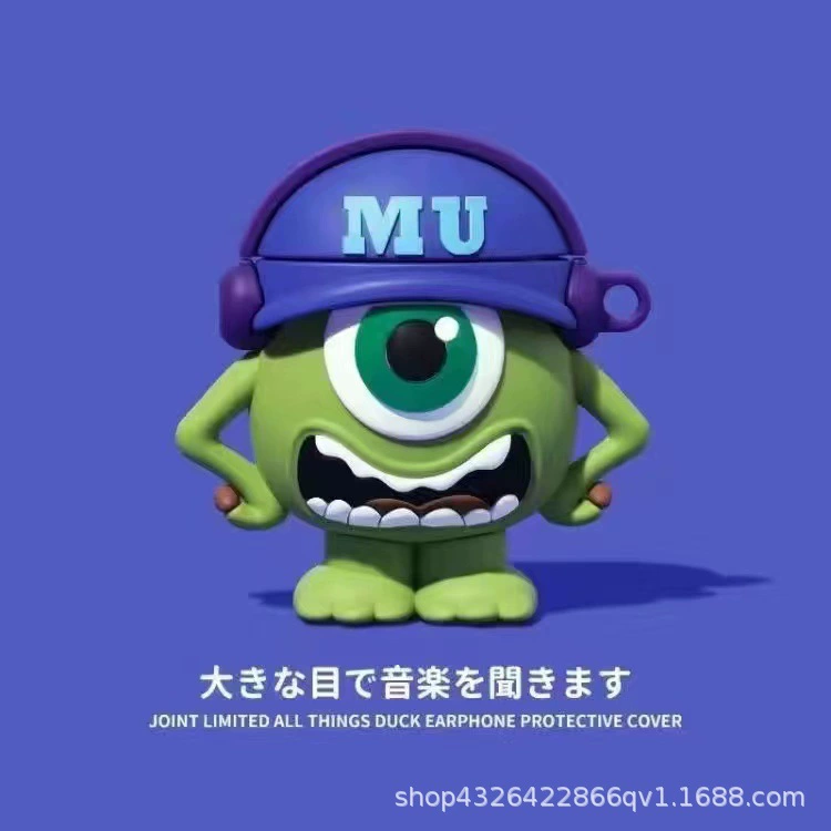 Apple, трендовый мультфильм совместимые силиконовые наушники, принт, pro2, bluetooth, 2/3
