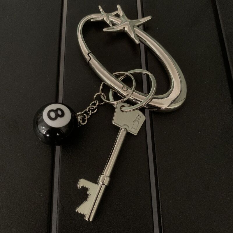 cleanfit Oval Keychain Advanced Sense Waist Hanging Keychain Bag Ienworth Niche Fashionable Dice