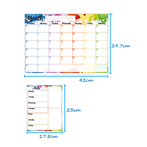 a3 erasable monthly and weekly schedule magnetic soft whiteboard calendar stickers refrigerator stickers memo message board schedule set