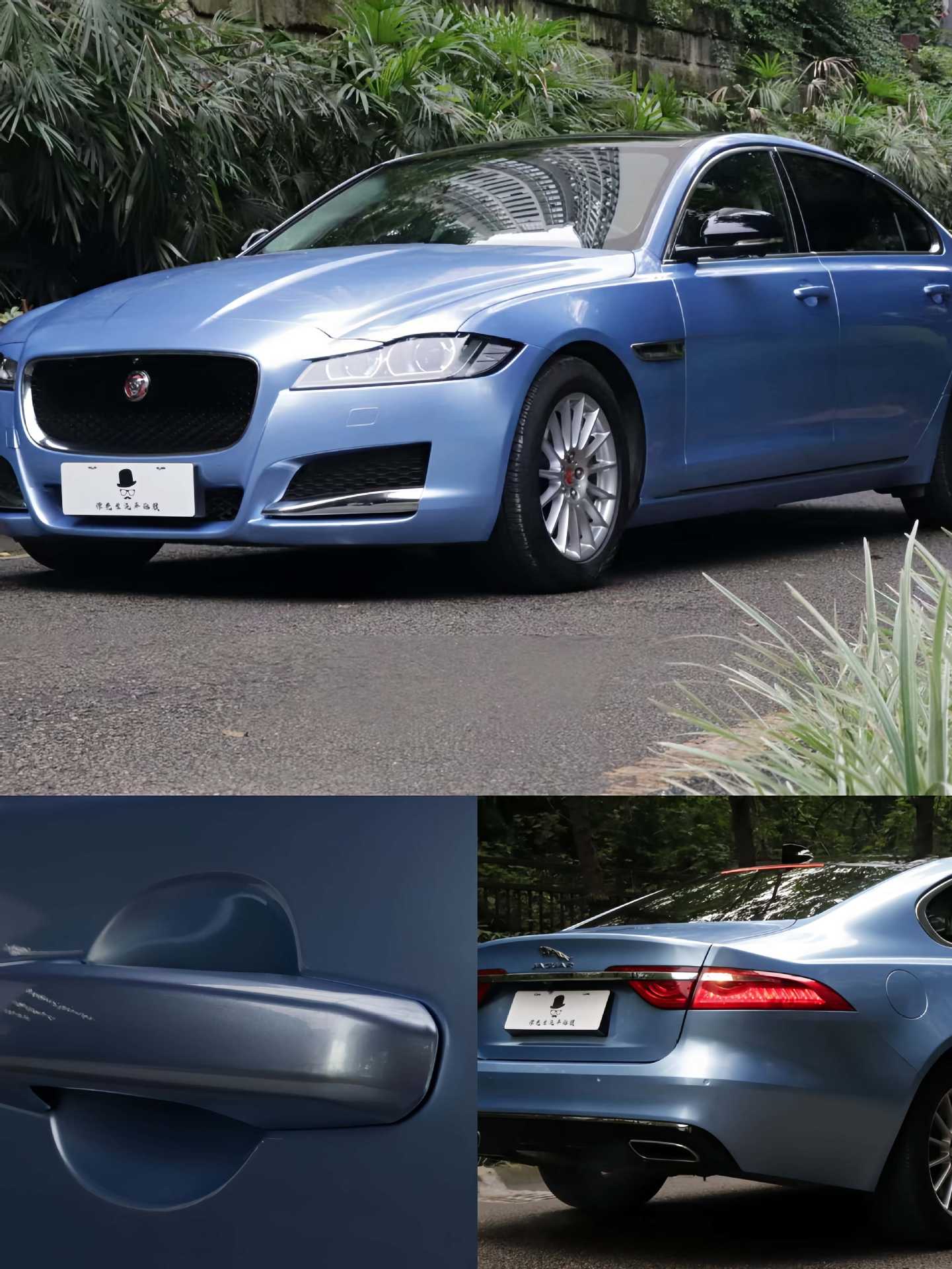 High-end PET ultra-bright metallic misty blue car color change film, scratch-resistant, full-car energy vehicle wrap