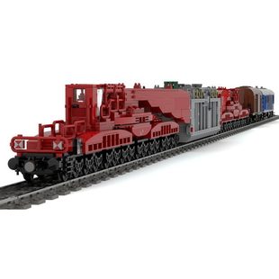 Building Blocks Cross-Border Moc-159781 Uaai 839 Schnabel Car Railroad Freight Ca