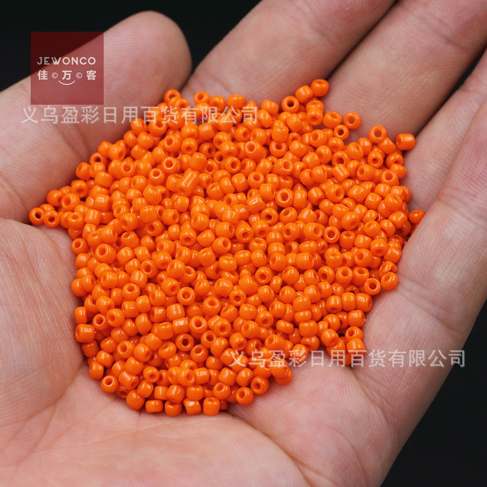 3mm light orange imitation porcelain sexy beads