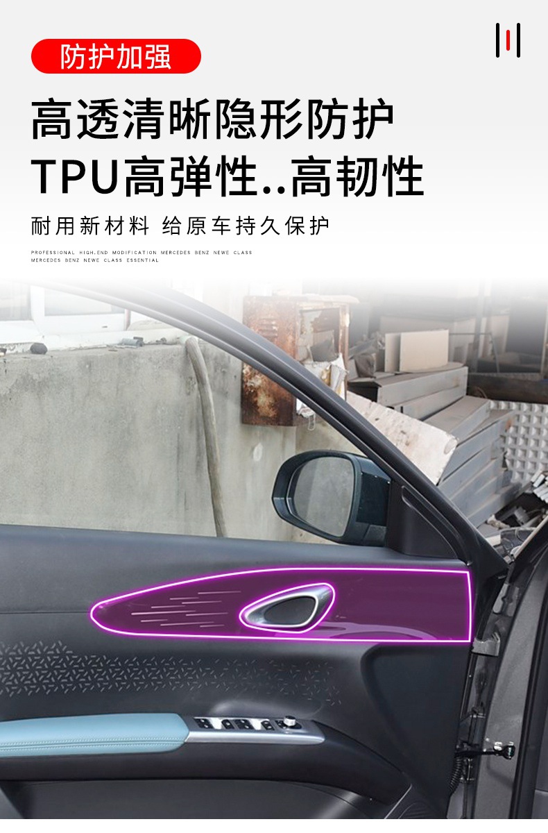 Suitable for 25 Geely Xingyuan Central Control Gear Interior Car Stickers Special Modified Transparent Screen Protection Film
