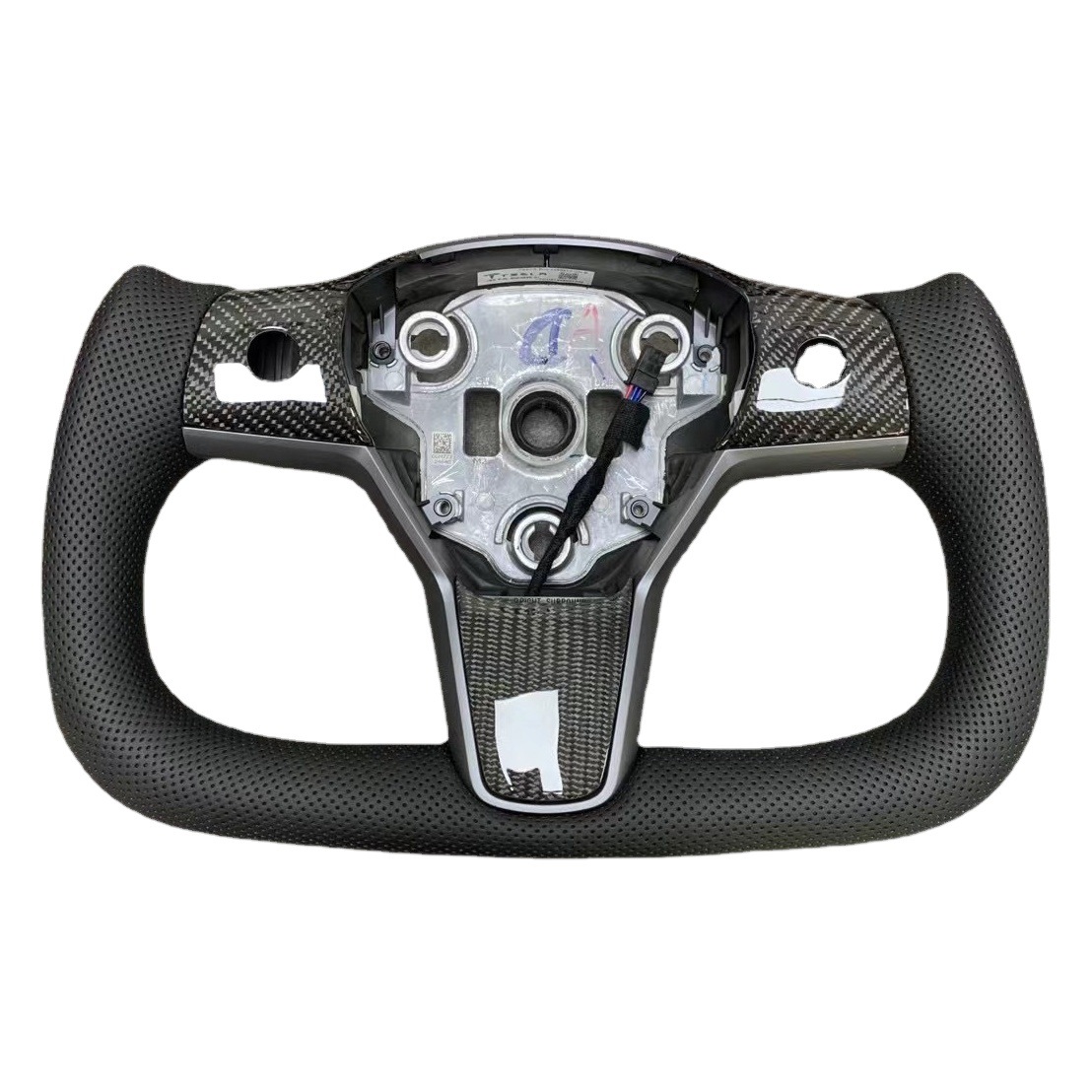 Aplicable a Tesla yugo volante fábrica modificado modelo 3/Y fábrica directa de fibra de carbono placa de aviones