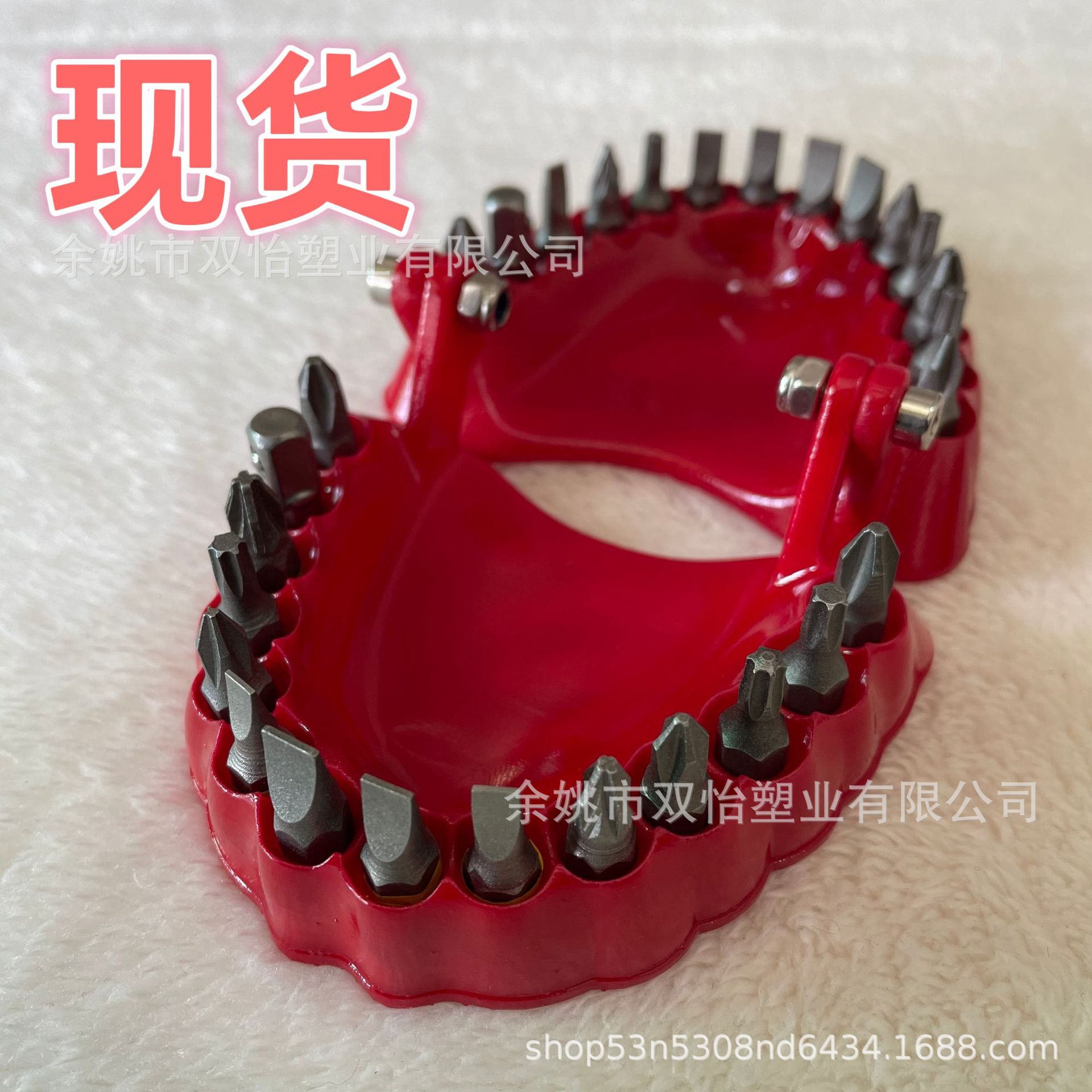 Transfronterizo caliente dentadura taladro bit titular diente modelado destornillador adornos