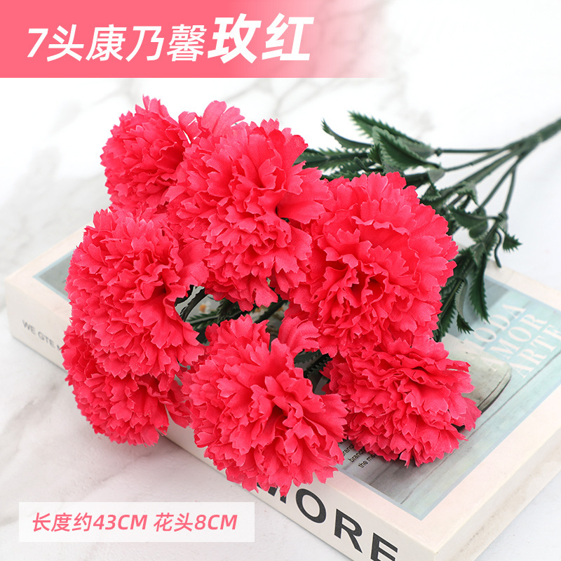 7 clavel rojo rosa tenedor