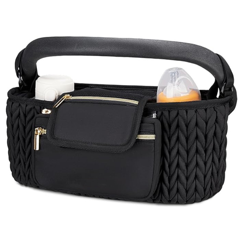 Nuevo carrito de bebé bolsa de almacenamiento grande bolsa de bebé bolsa de mamá bolsa de botella de leche bolsa de almacenamiento de taza de agua artefacto