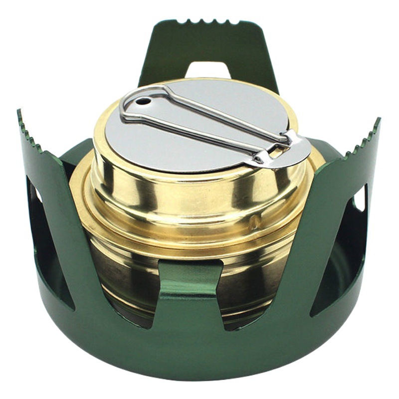 Alcohol Stove Outdoor Stove Solid Liquid Alcohol Burner Portable Camping Equipment Picnic Supplies Water Boiling Camping