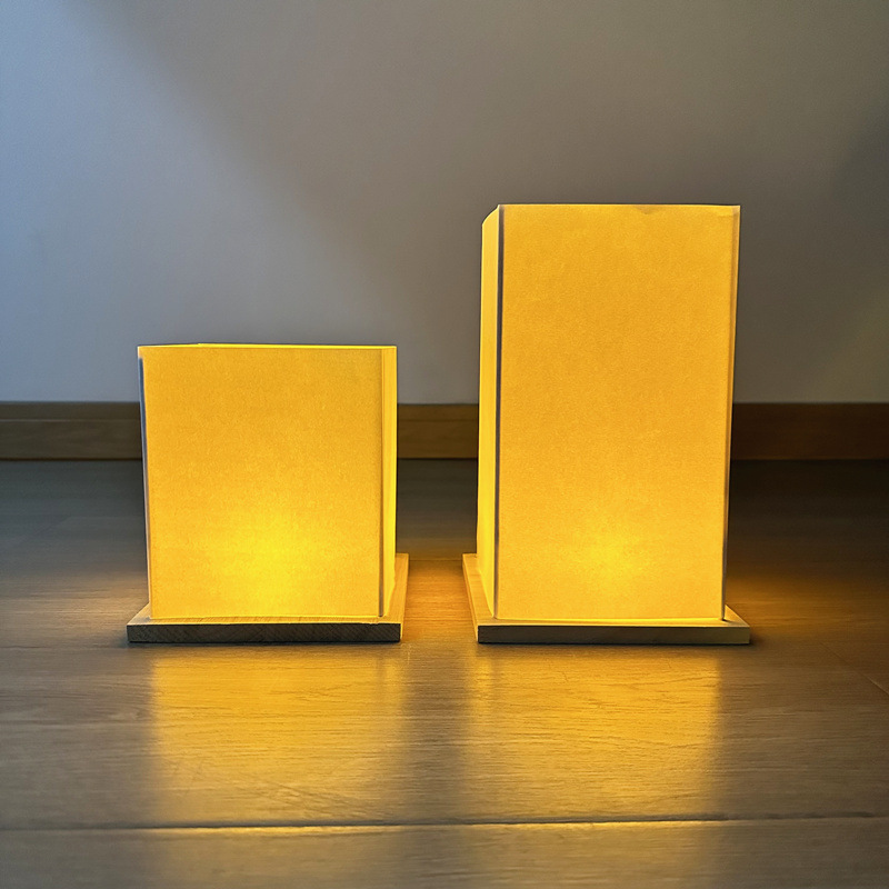 Cross-border New Wood Water Lamp Square/Rectangular Candle LED Dual-purpose Blessing Wishing River Lamp Festival Decorative Light Cross-border New Wood Water Lamp Square/Rectangular Candle LED Dual-purpose Blessing Wishing River Lamp Festival Decorative Light