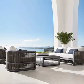 藤/竹沙发;藤编桌椅;户外沙发