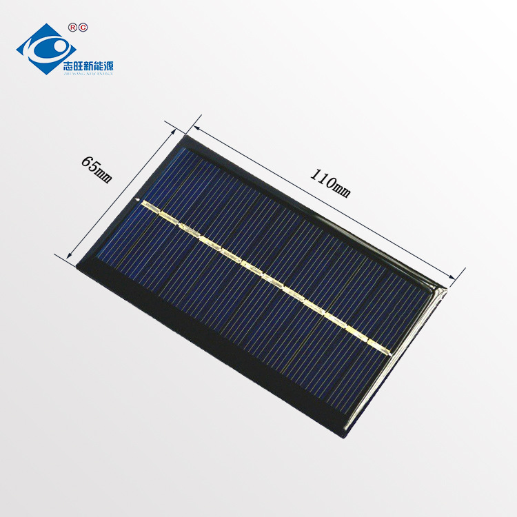 1W多晶6V 滴胶 110*65mm光伏板户外电源太阳能电池板组件尺寸可定