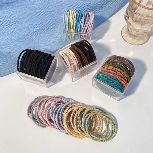 2024 New High Elasticity Rubber Band Headband Women's Hair Strap Headband Durable and Doesn't Hurt Hair Simple Temperament Hair Tie