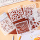 Cross-border foreign trade for Biye Yinmeng handwritten newspaper template children's oil painting stick painting diy hollow template wholesale