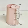 Divided rotating storage box [pink 3 layers]