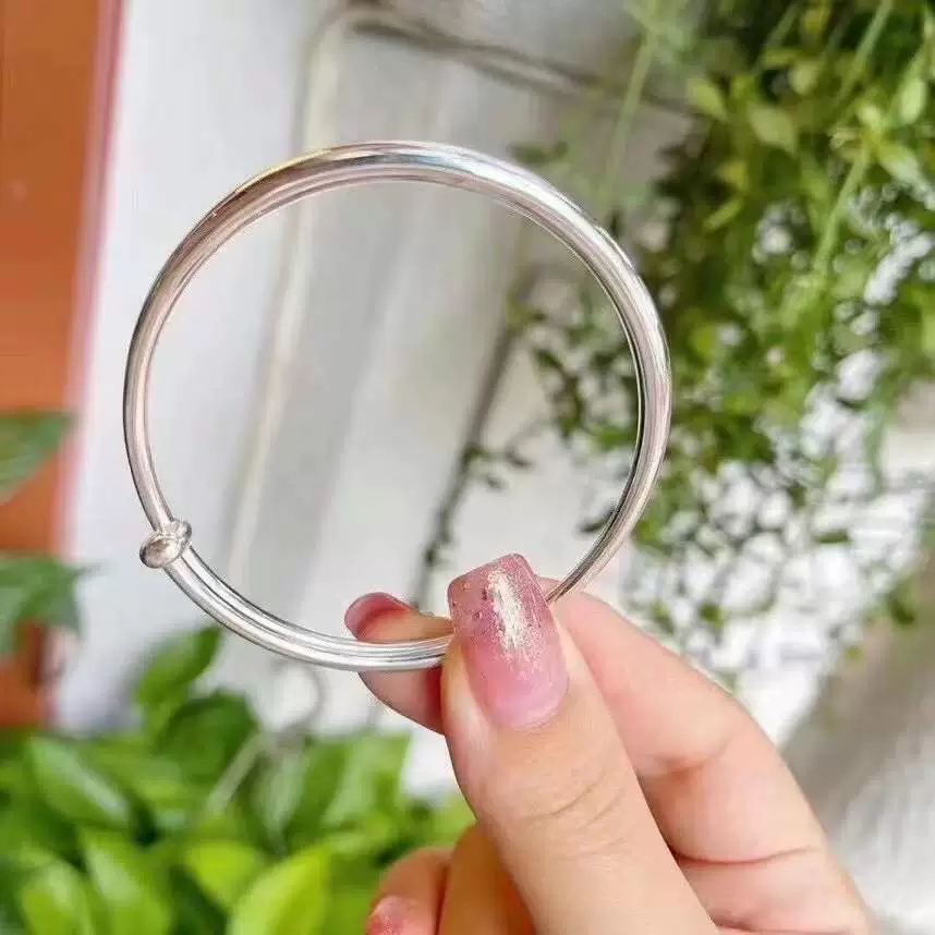 Серебристый глянцевый браслет-браслет, корейский минималистичный унисекс, простой элегантный дизайн