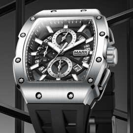 马克华菲Mark Fairwhale品牌手表多功能跨境防水夜光酒桶石英表