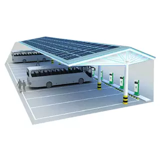 工厂定做施工一体新能源汽车光伏太阳能车棚充电站充电桩10kw20kw