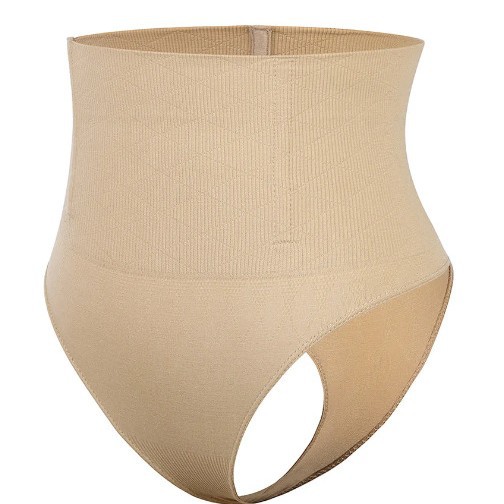 Europa y América sexy cintura media vientre contracción cadera pantalones de elevación sin costuras imitación curling cuerpo de elevación de la cadera pantalones de cintura alta triángulo en forma de t interior