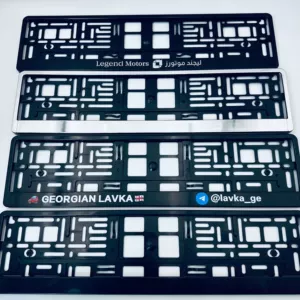 Car License Plate Frame European Wide-Style Custom Series Hollow Breathable Export License Plate Holder Customizable