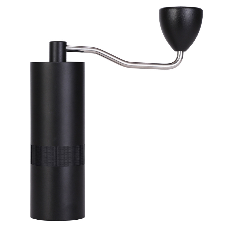 Hochwertige manuelle Kaffeemühle mit 7-Sterne-Edelstahlmahlwerk – tragbare Handkurbelmühle, einstellbarer Mahlgrad, Roségold, inklusive Geschenkbox_voghion.com