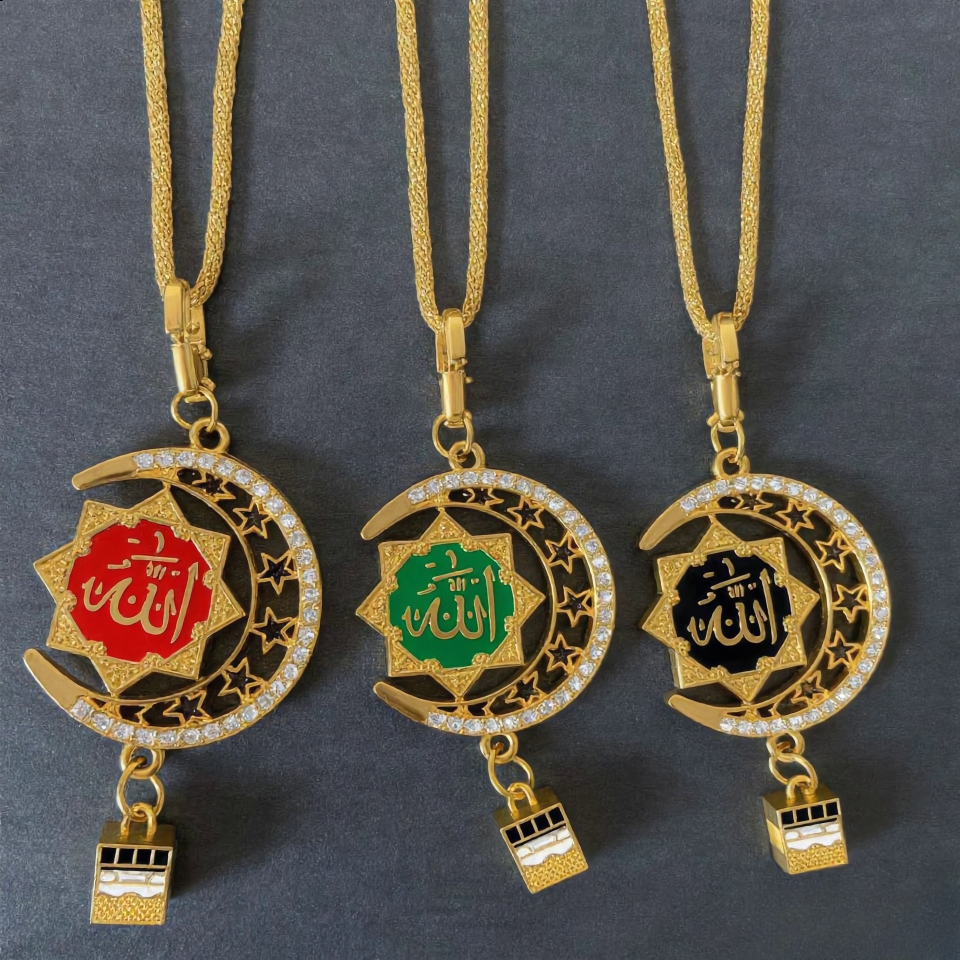 Popular overseas exotic style car accessories, alloy gold-plated, direct cross-border supply