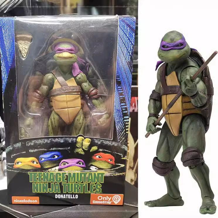 NECA Ниндзя-Черепашки Мультфильм 1990 года Edition TMNT Limited Edition 7-дюймовая подвижная кукла