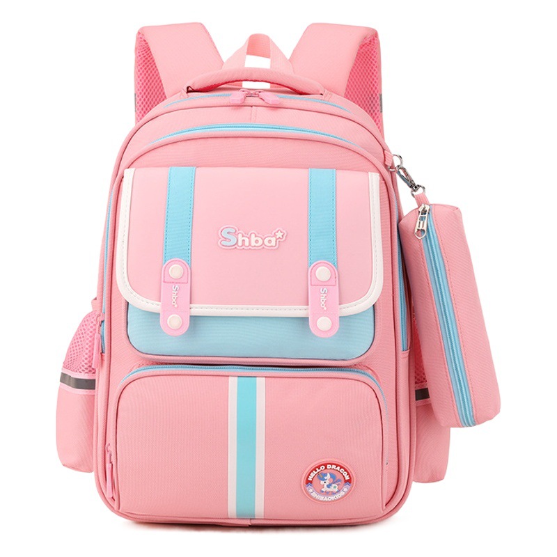 Mochila escolar para estudiantes de escuela primaria para niños 1-3-6 grado ligero reducción de Carga Protección de la columna vertebral bolsas escolares