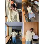 显瘦春季撞色圆领上衣