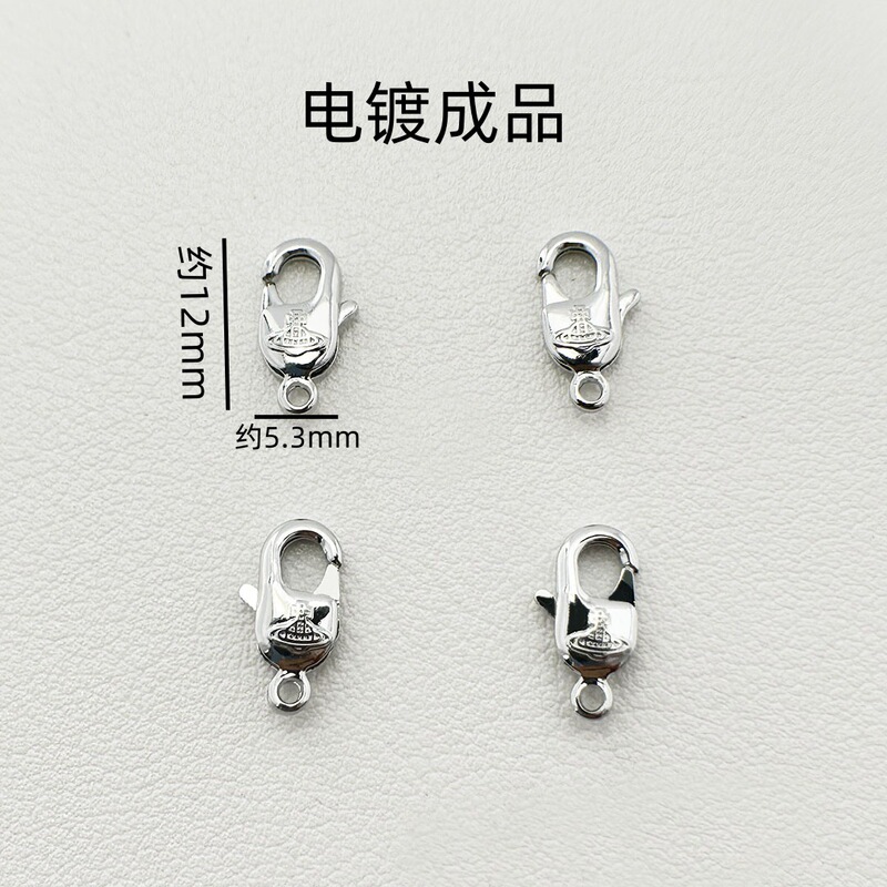 Yijia Brass Jewelry Buckle Western Dowager Electroplated Buckle Diy Bracelet Necklace Internet Celebrant New Buckle Finished Accessories