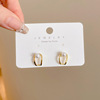 Advanced brand earrings, cute silver needle from pearl, 2023 collection, high-end, wholesale, silver 925 sample, European style