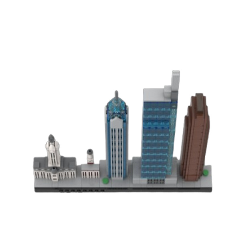 High Rise Building Block Model Set Educational Diy Construction Toy_voghion.com