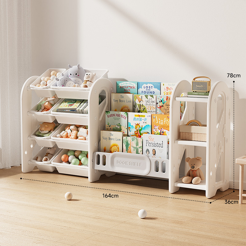 Line storage bookshelf combination four