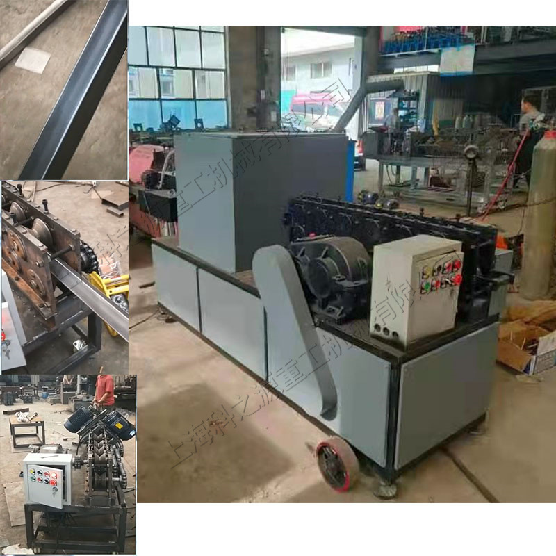 机械传动方管调直机 建筑工用除锈刷漆机 方管调直除锈双向处理机