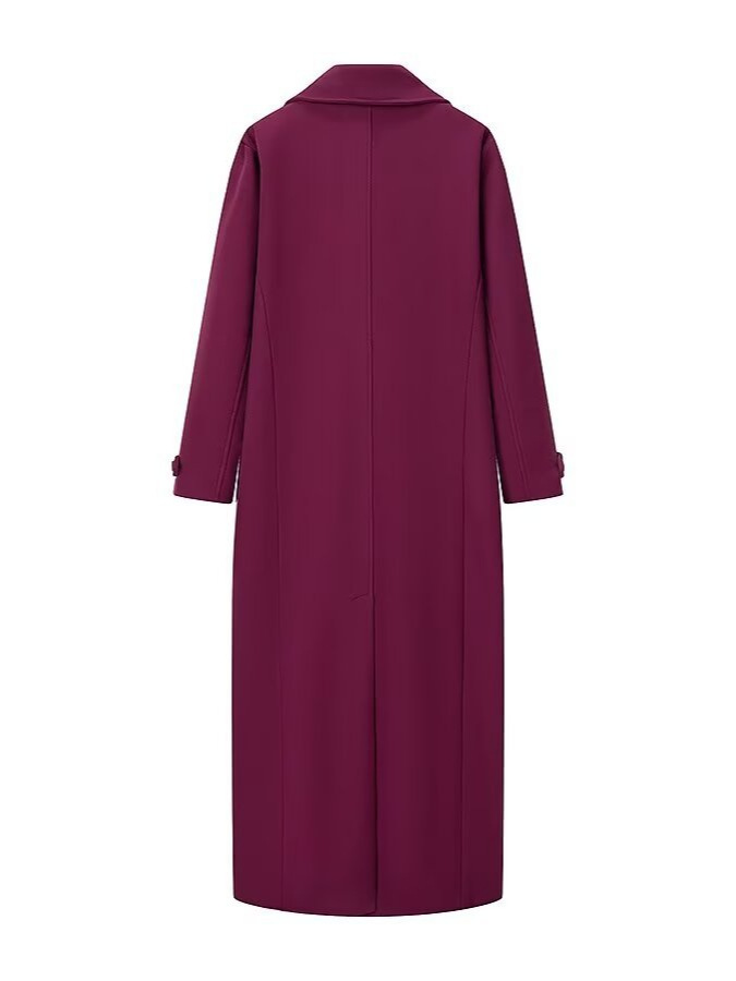 Cross-border women's clothing 2024 autumn and winter new European and American fashion casual plus size loose long woolen coat jacket women