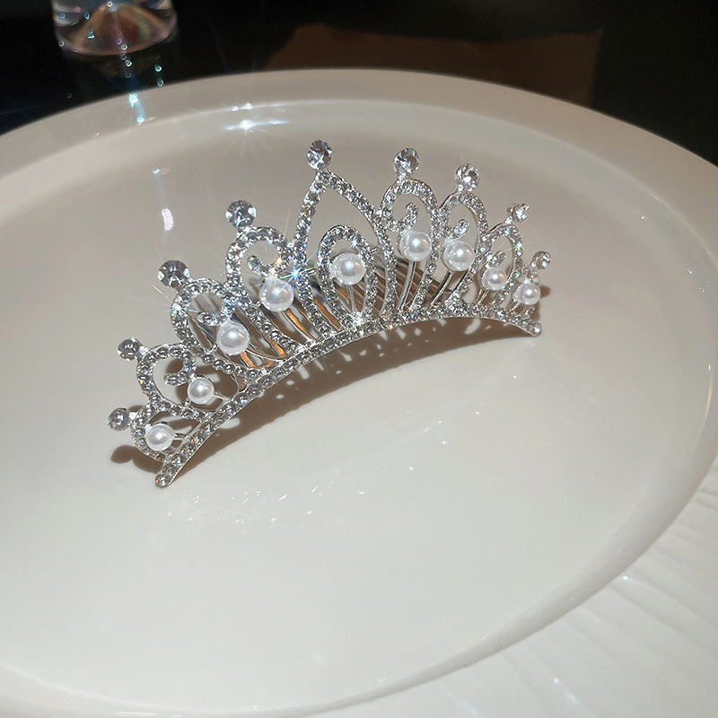 60g Weight Hair Band Hair Accessories Type Rhinestones Inlay Material 1 Piece Quantity Street Occasion Alloy Material Crown Pattern Women'S Gender Plating Design Lady Crown Alloy Plating Rhinestones Hair Band 1 Piece 14
