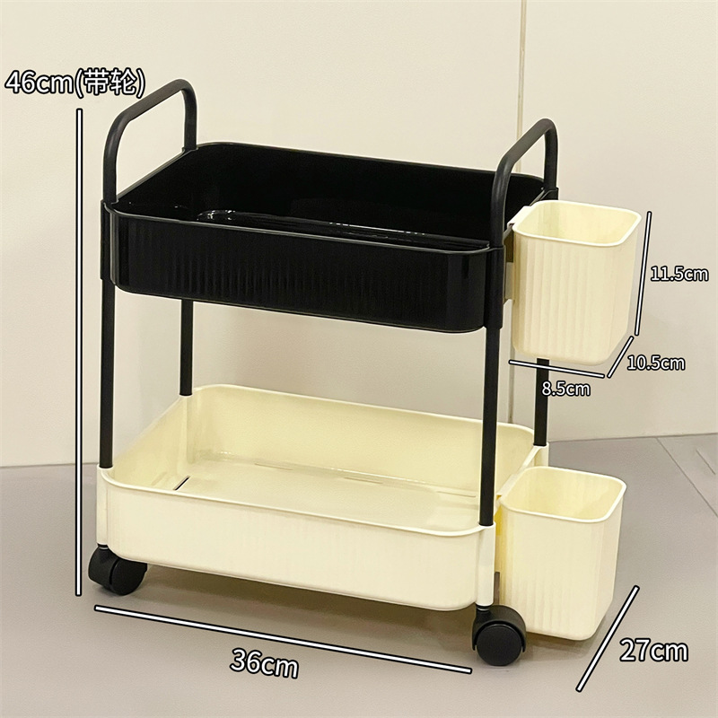 Creamwind snack carrito estante de almacenamiento piso de baño móvil caja de almacenamiento de inodoro estante de cosméticos multicapa