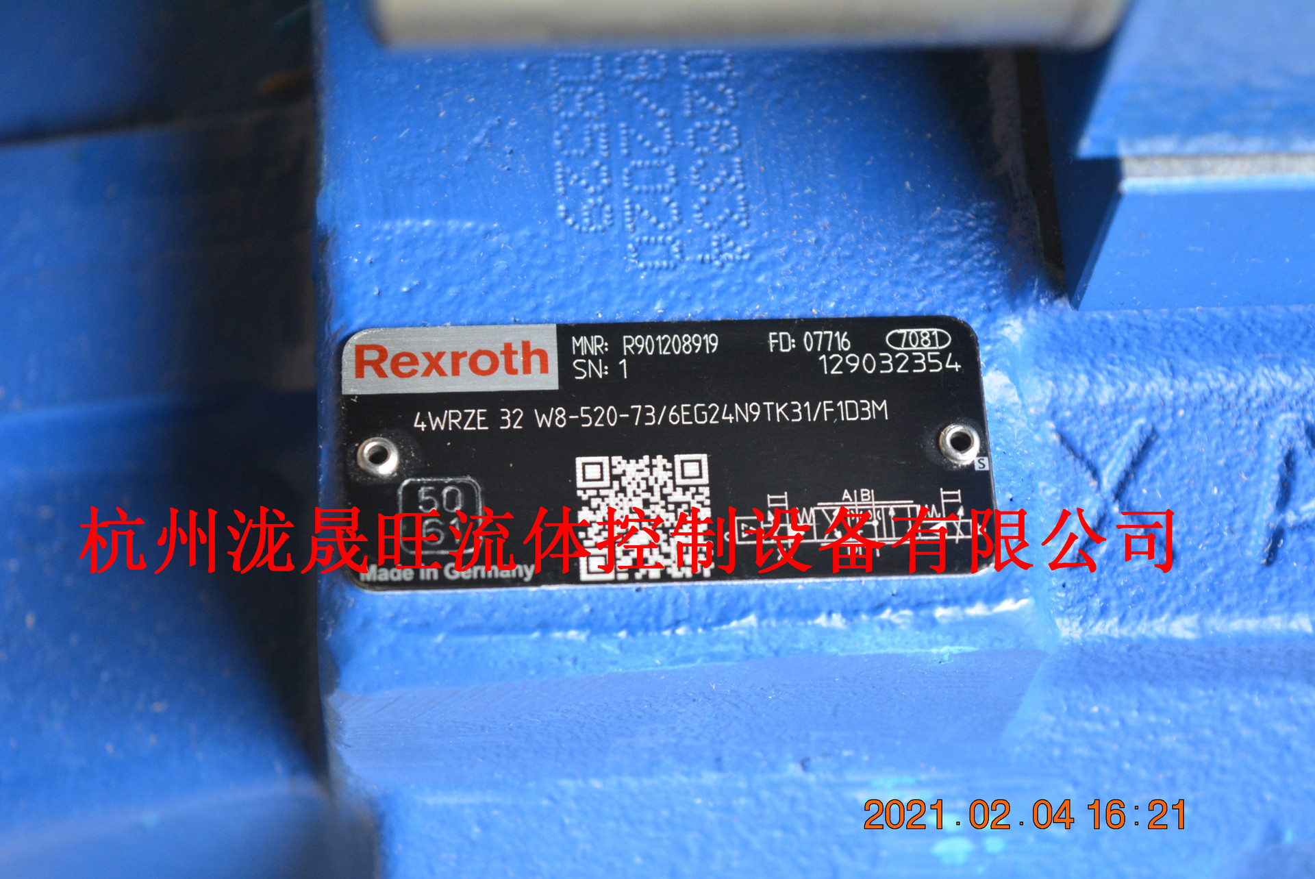 力士乐REXROTH比例换向阀4WRZE32W8-520-7X6EG24N9EK31A1D3M