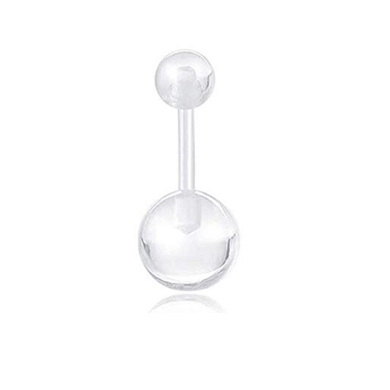 Rose Gold Star Belly Ring Set – 6 Piece Stainless Steel Body Piercing Jewelry detail image 8