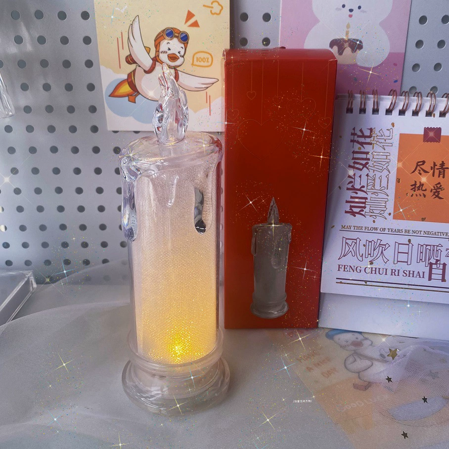 Creative table candle, nail decoration, night light, fall protection
